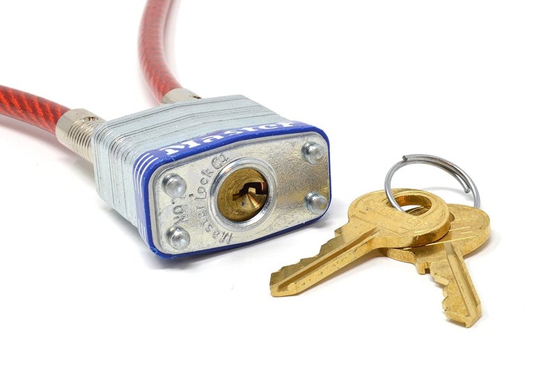 Master Lock Motorcycle Helmet/Jacket, Multi Purpose 3 ft. Cable Locks - Master Lock #719KA - 2 Keyed Alike - Image 3